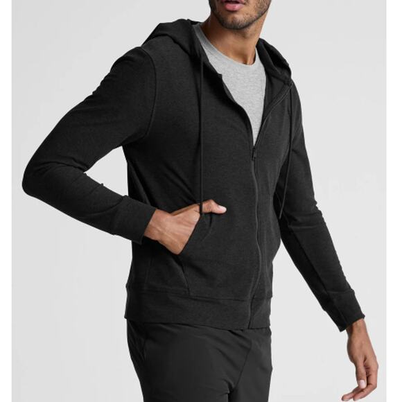 Beyond Yoga Men's Darkest Night Fit Zip Hoodie Size L - Picture 9 of 10